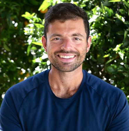 Justin Brilliant, outdoors, smiling